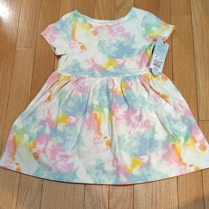 Cat & Jack Pastel Tie-Dye Kids Dress